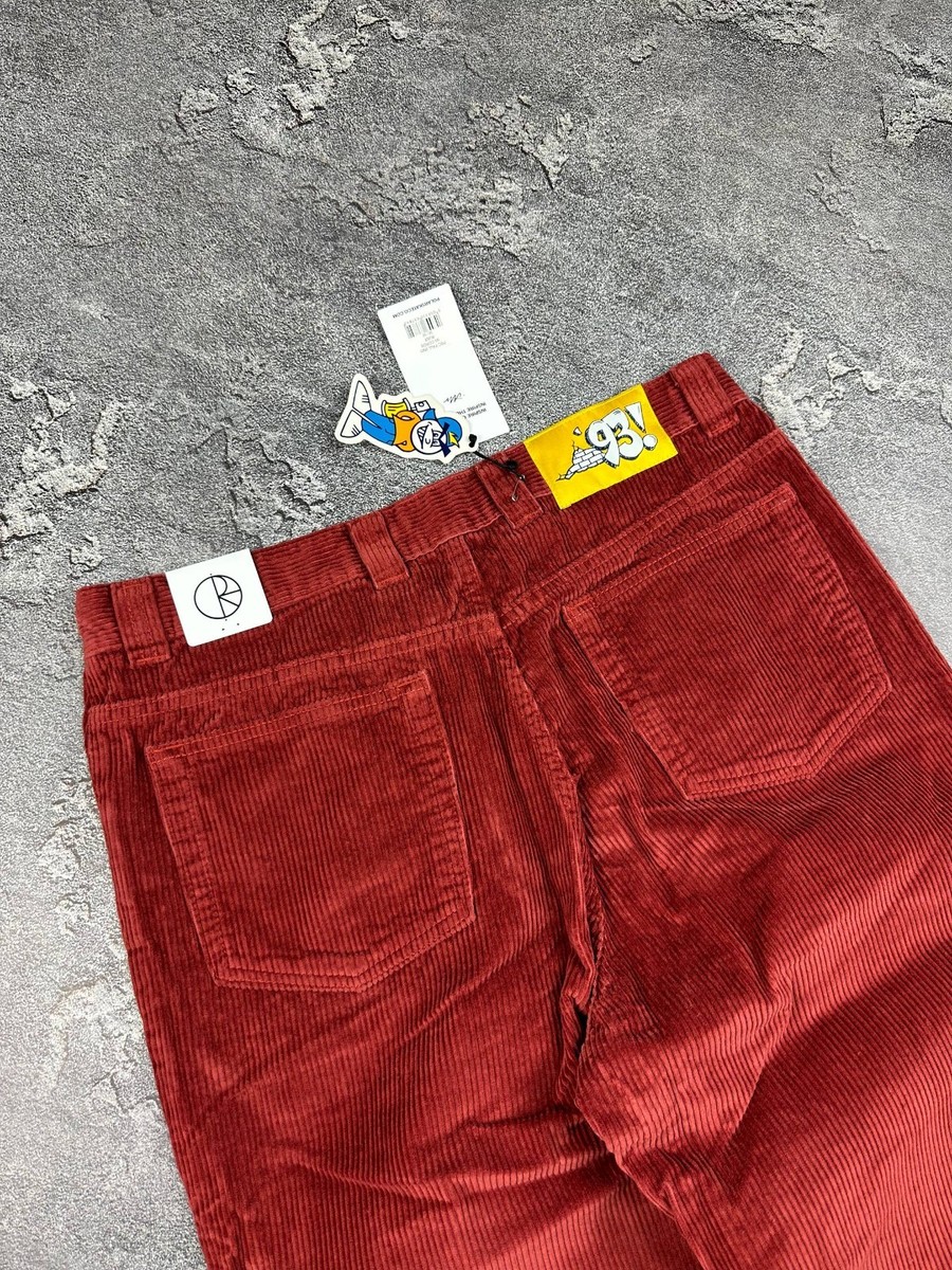 Polar Skate Co. 93 Big Boy Men's Jeans Cord Pants Red Color Size M