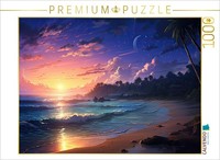 Calvendo Puzzle Surf In The Sunset | 1000 Pieces, Finished Size 25.2 × 18.9 In (