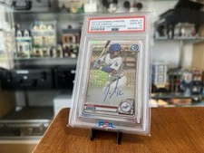 PSA 10 Jacob Amaya Auto 2020 Bowman Chrome Mega Box Mojo Autographs #BMAJA