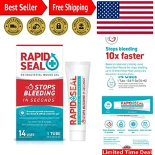 Sterile Wound Gel 0.5 Fl Oz - Non-Irritating Quick Coverage for Cuts & Nicks