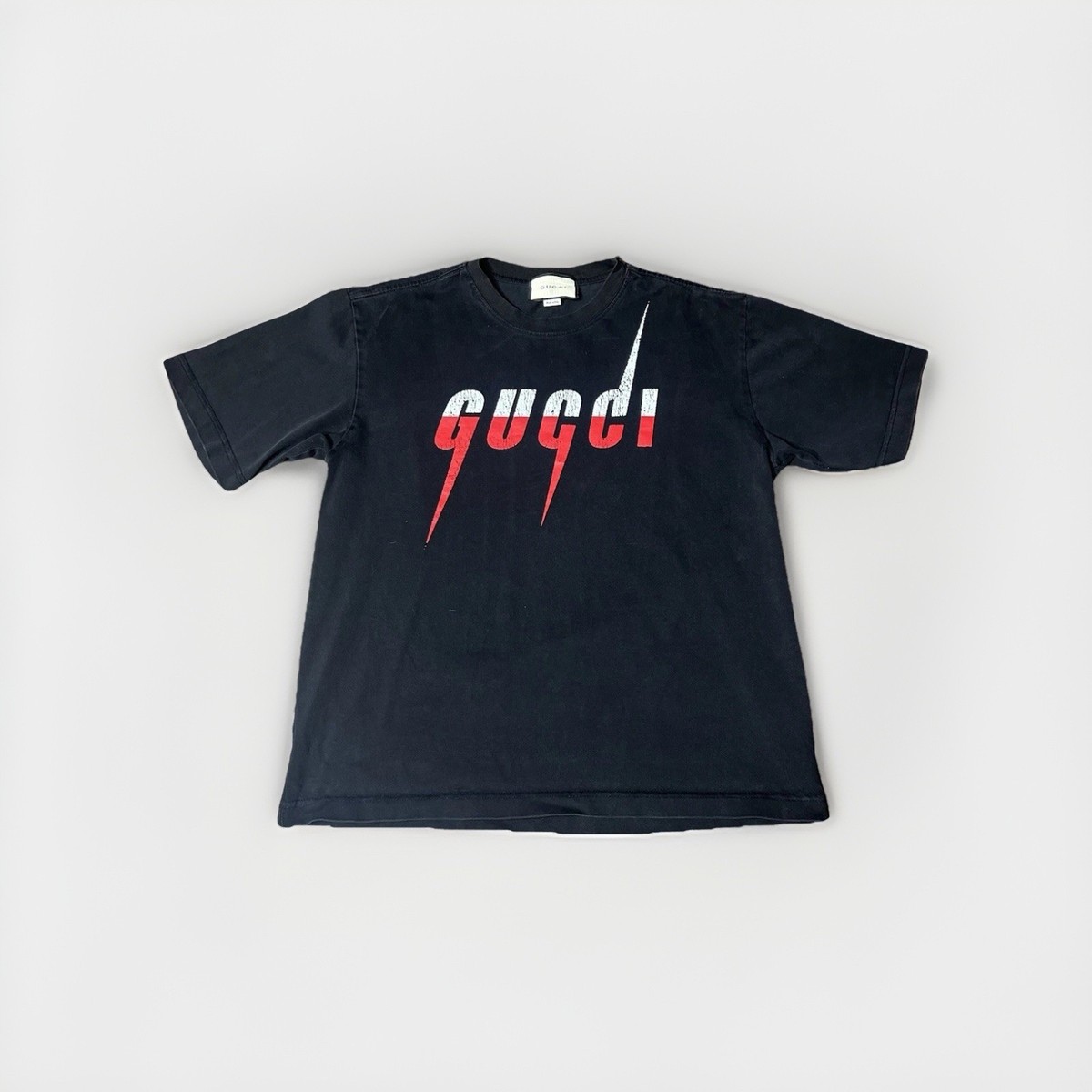 Gucci Cotton Tee Shirt with Blade Print black sz M