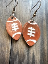 Football Earrings Ceramic Sports Ball Jewelry