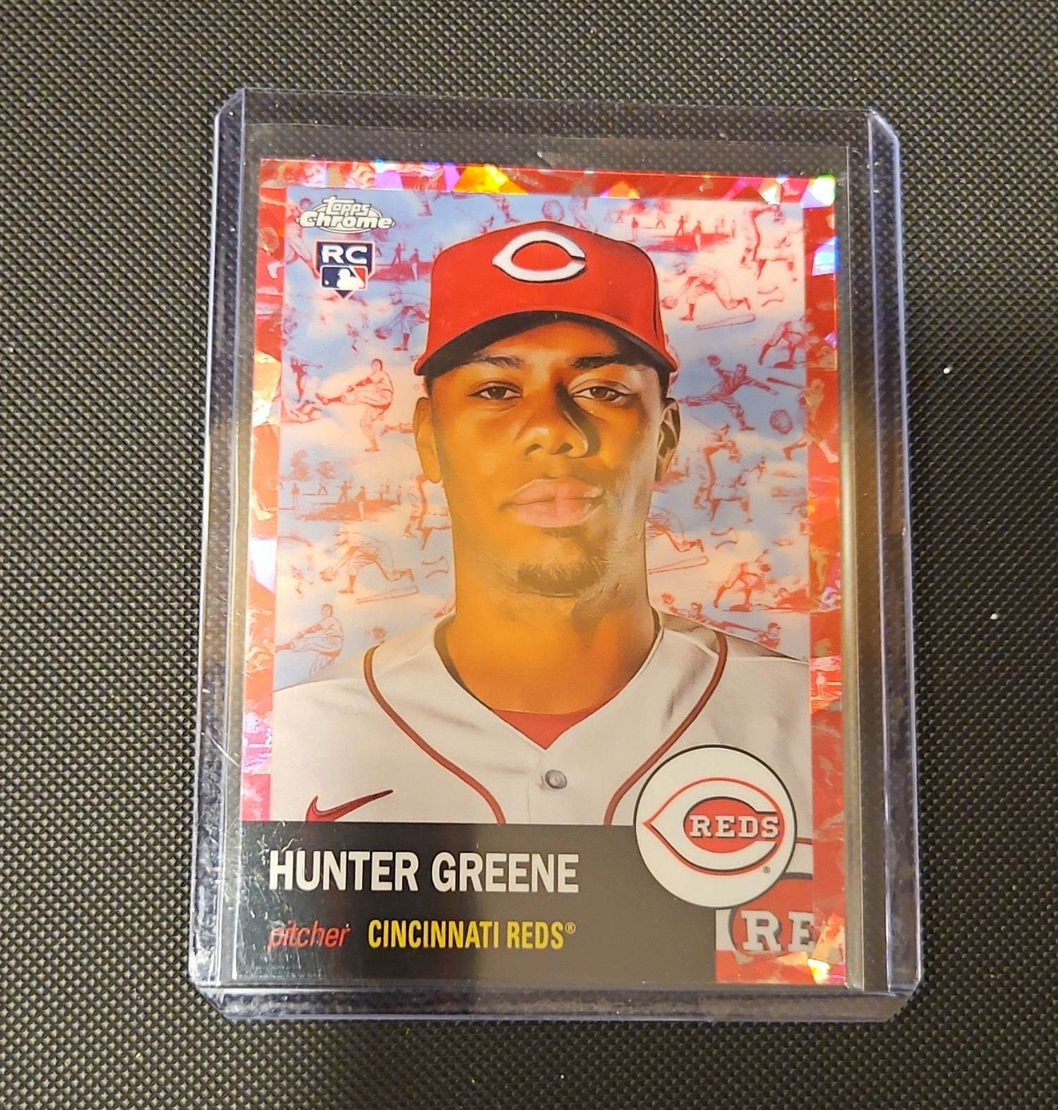 Topps Chrome Platinum Anniversary 2022 Hunter Greene RC /100 Reds #77 🔥🔥🔥