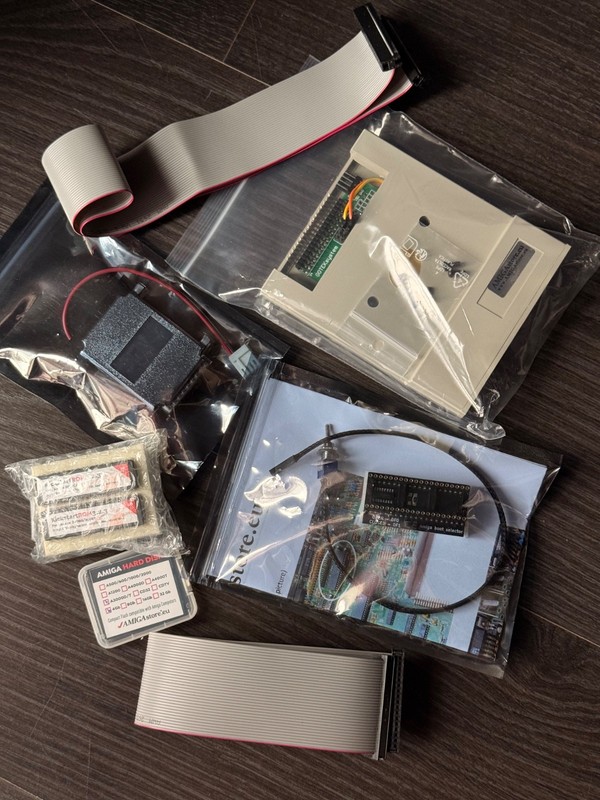 For Amiga 3000D/T – Gotek USB, Kickstart 3.2.3 ROM, HDD Adapter Bundle -Untested
