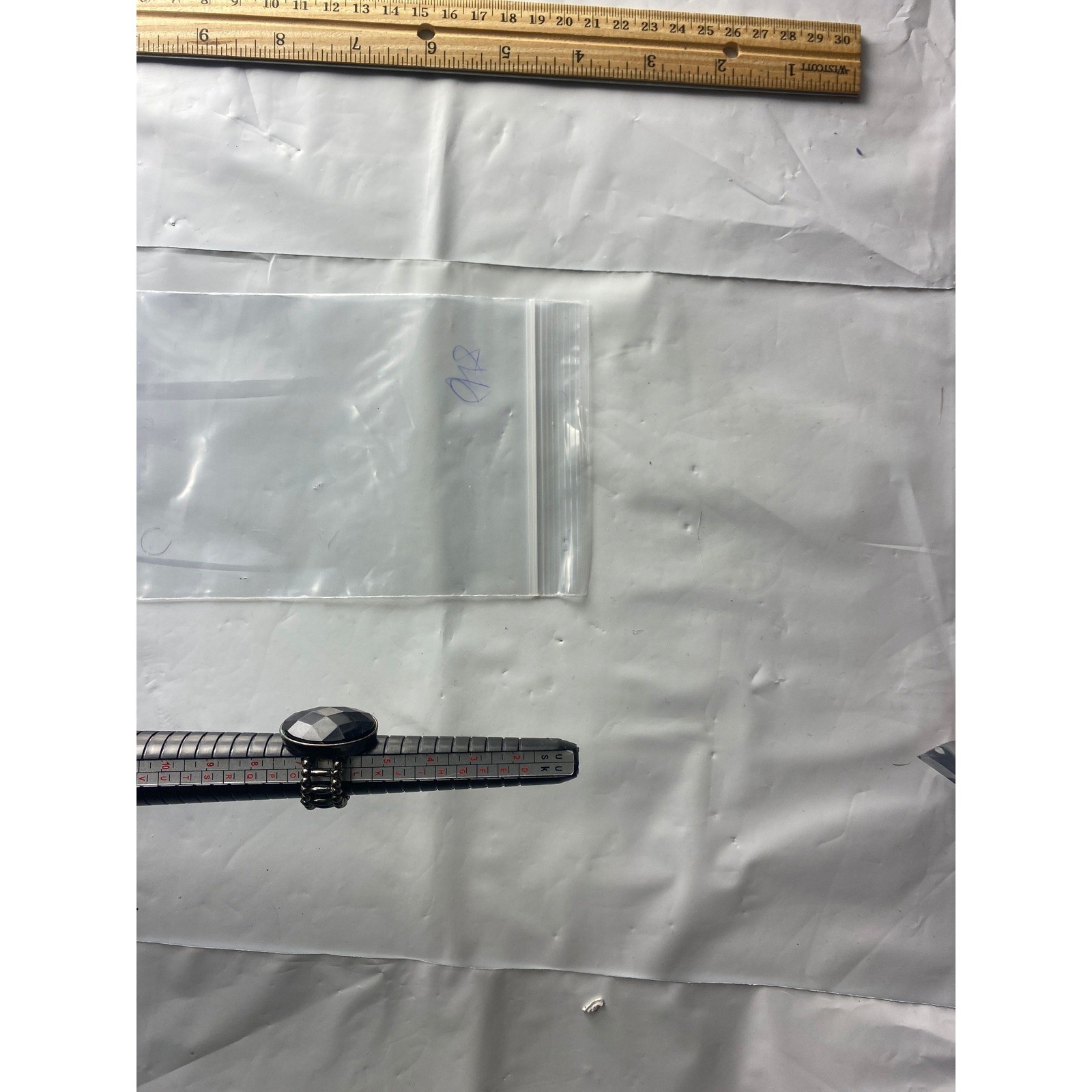 Black Oval Gemstone Ring Statement Cocktail Ring … - image 2