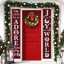 Christmas Nativity Porch Sign Joy to the World Winter as pictures show 