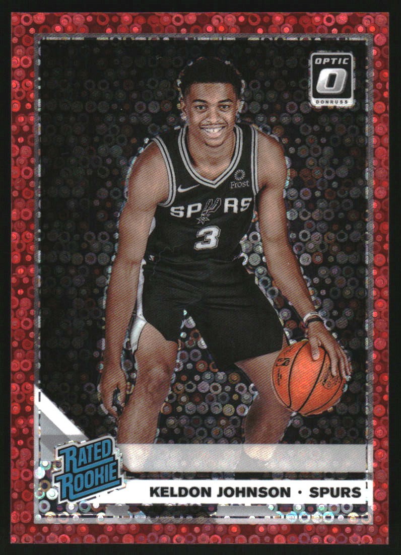 2019-20 Donruss Optic Fast Break Red #186 Keldon Johnson RR RC /85