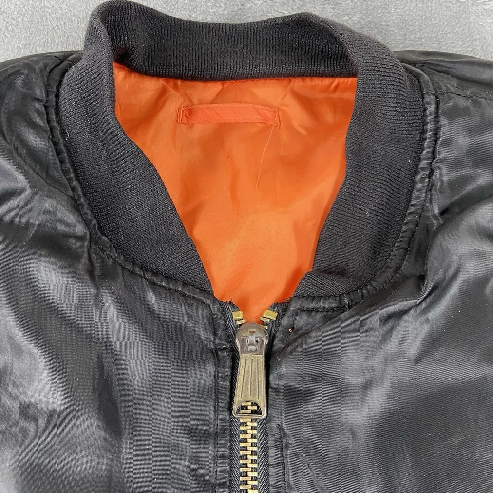 Jacket Flyer’s Men’s MA-1 Intermediate M-1 Blck Reversible Military Bomber Sz XL - Image 2 of 4