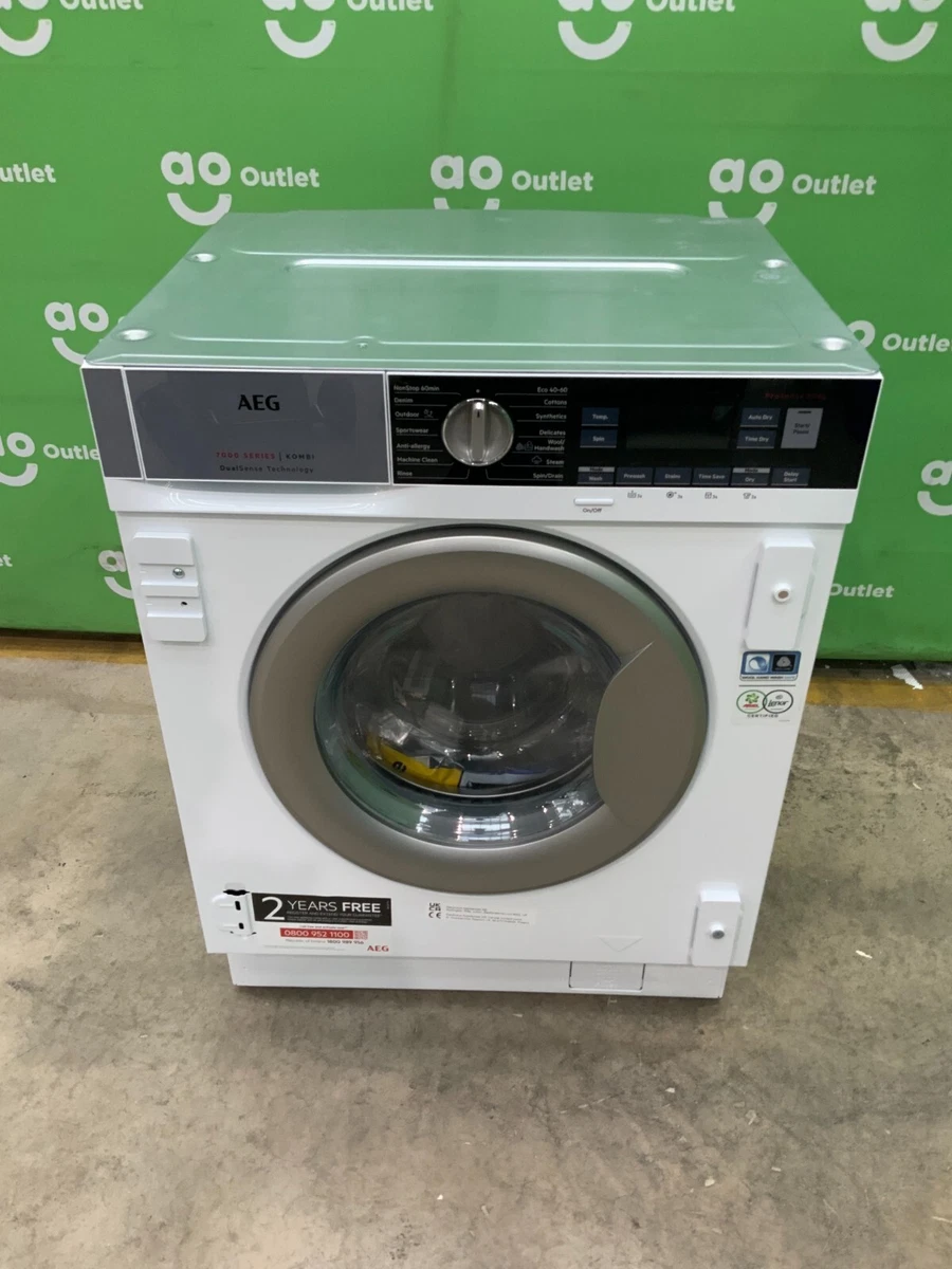 AEG Integrated Washer Dryer 8Kg 4Kg L7WC8632BI White E Rated