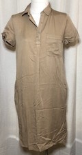 GAP Women's Lightweight Relaxed Shift Silhouette Fit DRESS Tan Size XS NWT