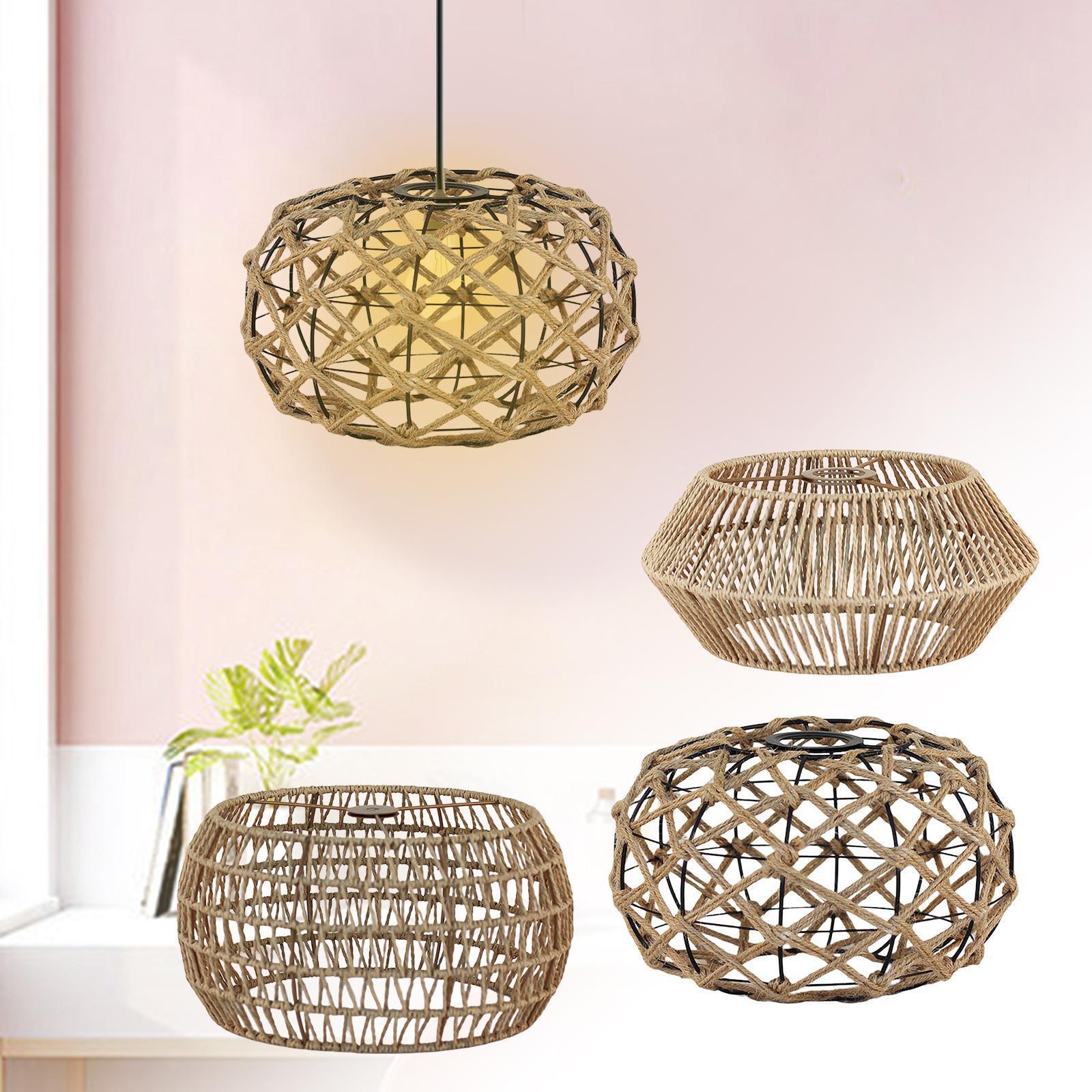 Paper Rope Lamp Shade Replacement Lamp Shade for Hanging Light, Floor ...