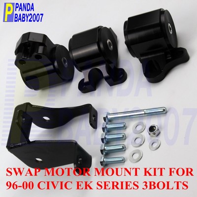 3Bolts Engine Motor Mount For 96-00 Honda Civic EK D16 B16 B18 D18 B20 D20 65A