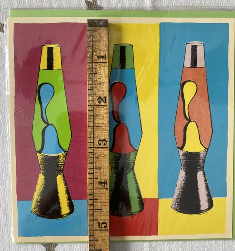 NEW Vintage Santoro Greeting Card Lava Lamps Made In England 1997 - Picture 8 of 9