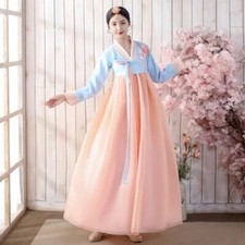 Korean Hanbok Dress for Women, Ancient Traditional Stage Dance Costume, Asian
