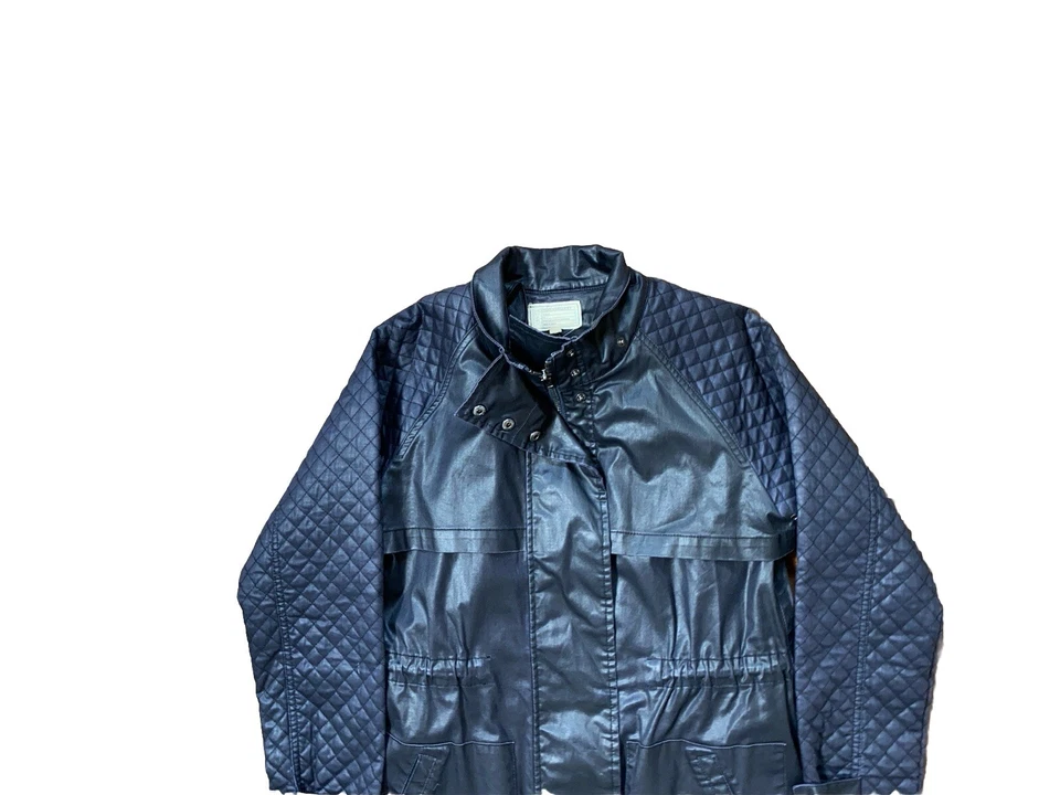 Current Elliott стеганая куртка парка пальто 1 маленький черный съемный подкладка - Изображение 3 из 4