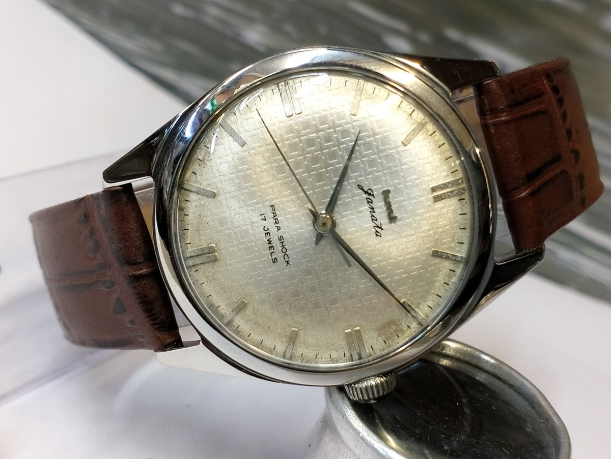 HMT JANATA Para Shock 17jewels White Dial Handwinding Vintage