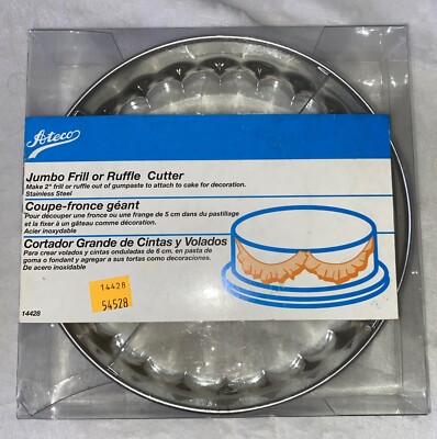Ateco Jumbo Frill or Ruffle Cutter Makes 2  Frill Or Ruffle For Cake Decorating