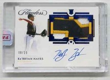 2021 Flawless Ke'Bryan Hayes Horizontal Sapphire Rookie Patch Auto RC #08/15