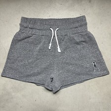 Stussy Athletic Shorts Womens XS / 26 Waist Shadow Man Logo Gray USA Made Y2K
