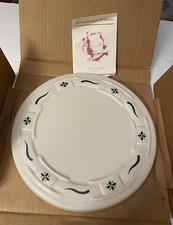 Longaberger CLASSIC HERITAGE GREEN Ceramic TRIVET Made in USA NIB 31372