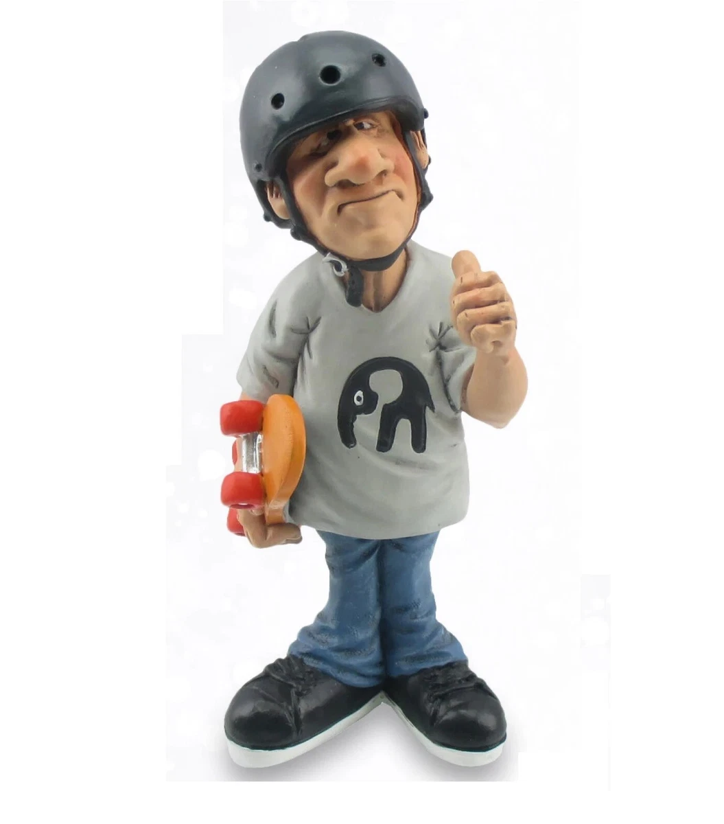 Les Alpes Figura Cantante 17,5 Cm – Statuina Dipinta A Mano In Resina, Collezione Funny World Mestieri, 014 77031