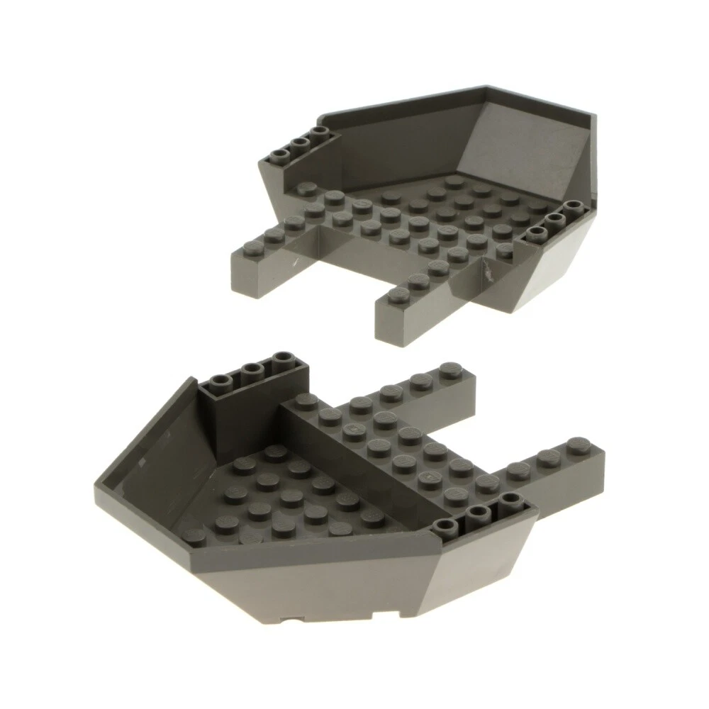 2x Lego Cockpit Alt Dunkel Grey 12x10x2 2 3 Rock Raiders 4980 4970