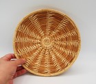 Tohono O'odham Basket Bowl Papago Fine Flower Open Weave Whirlwind Natural HVB7 — photo 2