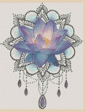 Colorful Mandala Counted Cross Stitch Chart No.6-420c