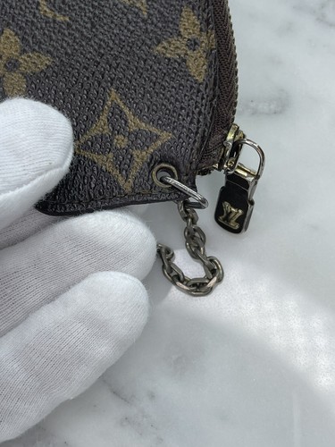 Auth Vintage Rare Louis Vuitton Monogram Key Cles Pouch Pochette Key Chain Coin - Picture 16 of 17