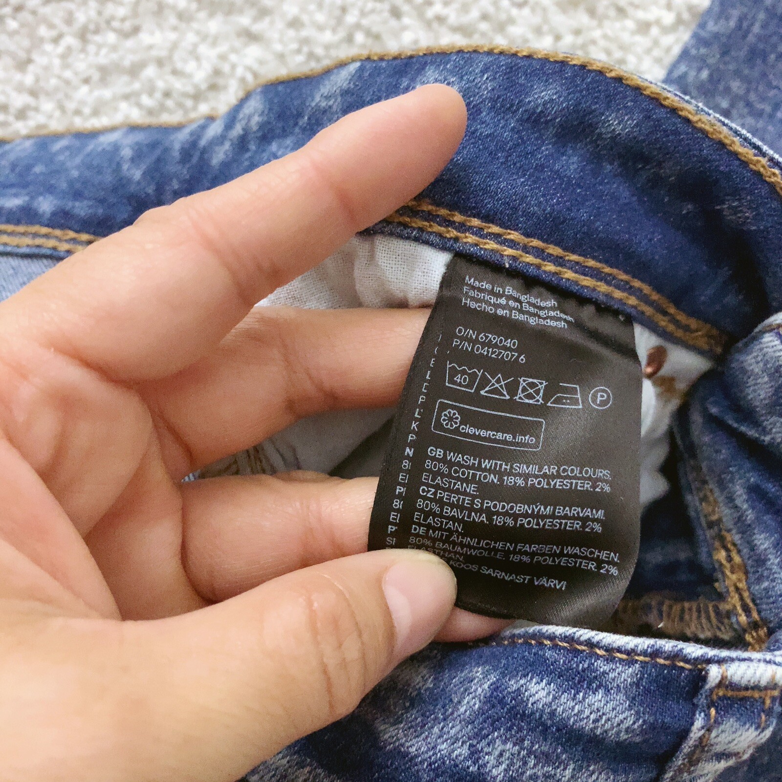 DIVIDED By H&M Blue Jean Denim Skinny Pants Size 6 thumbnail 7