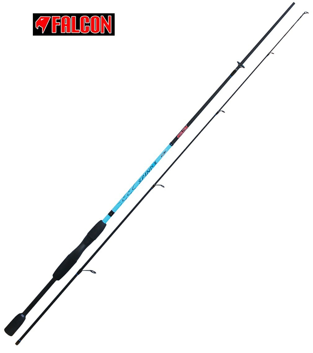 Canne à Pêche Falcon Peppers Slow Pitch 210cm 80-150g – Carbone, 9 Anneaux, Pour Poissons D'eau Salée