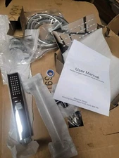 All Metal 10'' High Pressure Rainfall Shower Head/Handheld Showerhead Combo