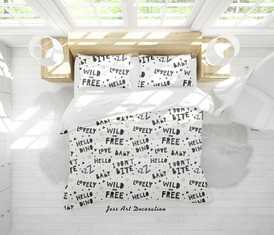 3D Love Hello Baby Wild Pattern Quilt Cover Set Duvet Cover Bedding Pillowcases