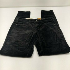 Anthropologie Pilcro Womens Pants 26 Black Velvet Serif Fit