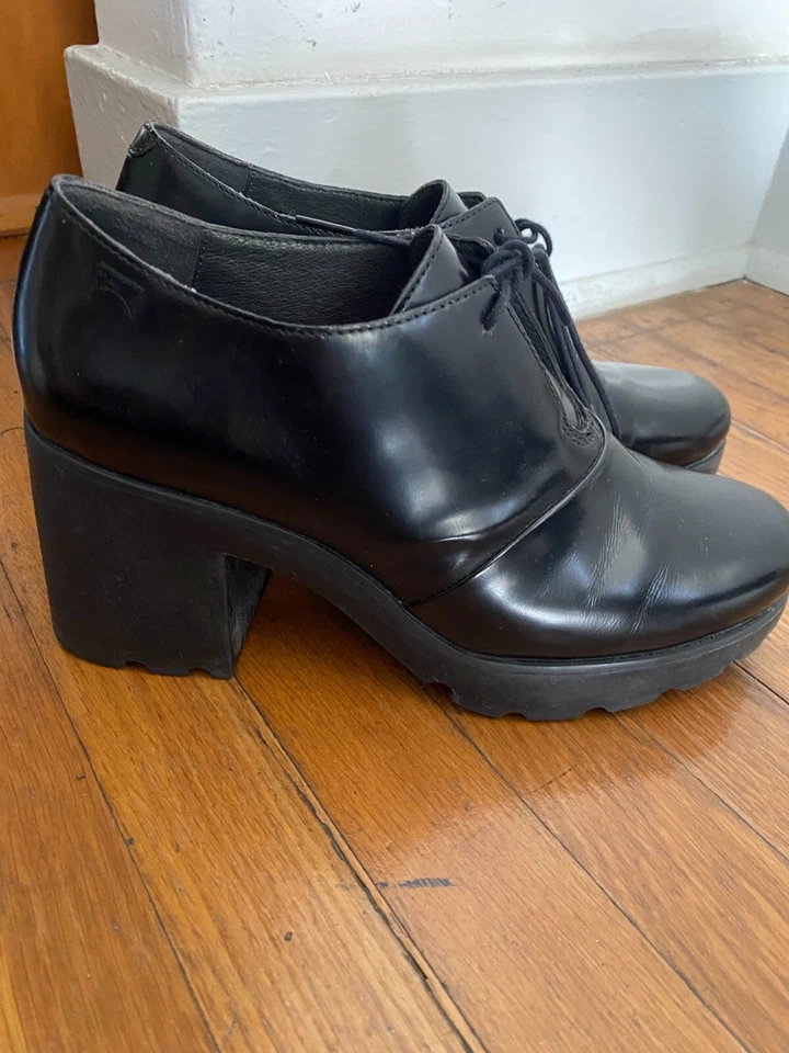 CAMPER Anouk 22043-026 WMNs США 9M ЕС 40 черный кожаный ботинок, каблуки туфли. - Изображение 3 из 4