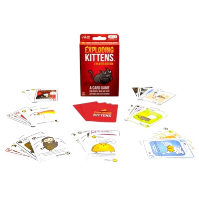 EXPLODING KITTENS Card Game NEW #1 Most Backed on Kickstarter!! 2 Player Edition