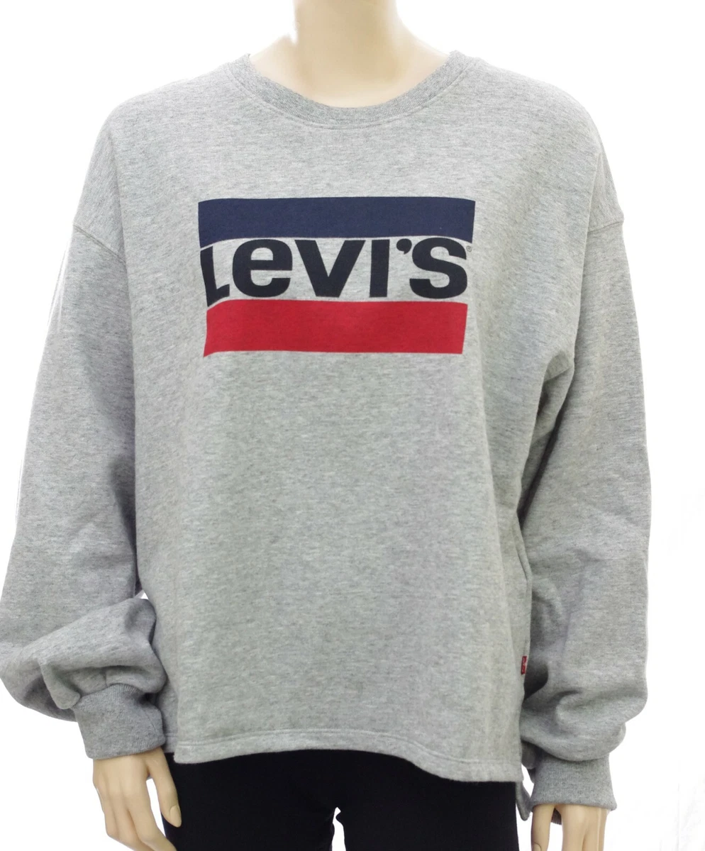 LEVIS sweat shirt gris oversized femme GRAPHIC BIG SLEEVE SWEATSHIRT 57588