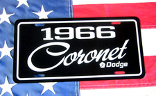 1966 Dodge Coronet License Plate Car Tag 66 Mopar Performance Car 1966 Dodge Coronet License Plate Car Tag 66 Mopar Performance Car