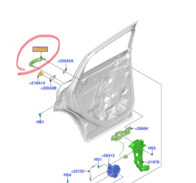 Genuine Ford Focus Mk3 Kuga Mk2 C-max Rear Door Outer Handle Kit 