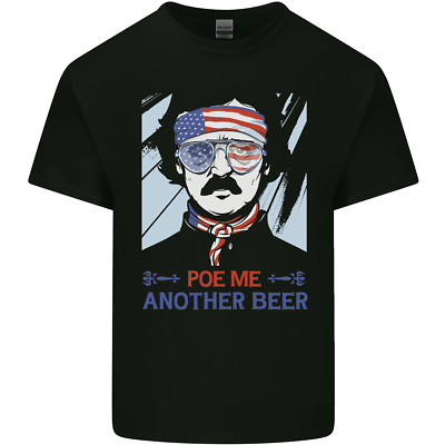 Poe Me Another Beer Lustig Edgar Alkohol Kinder T-shirt Jungen Mädchen