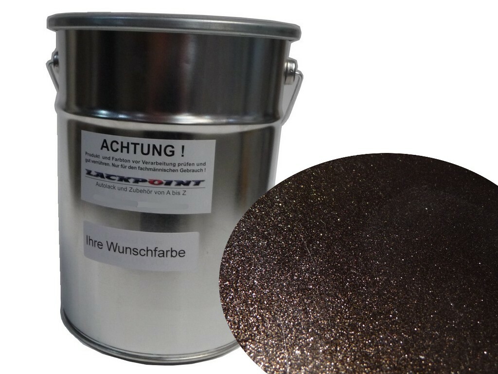 TRISTARcolor Peinture Voiture Kit Bombes De Peinture 2K Pour Skoda LF8Z Topazbraun Metallic/Hneda Topaz Metallic Peinture De Base 2 Composants Vernis Clair Aérosol