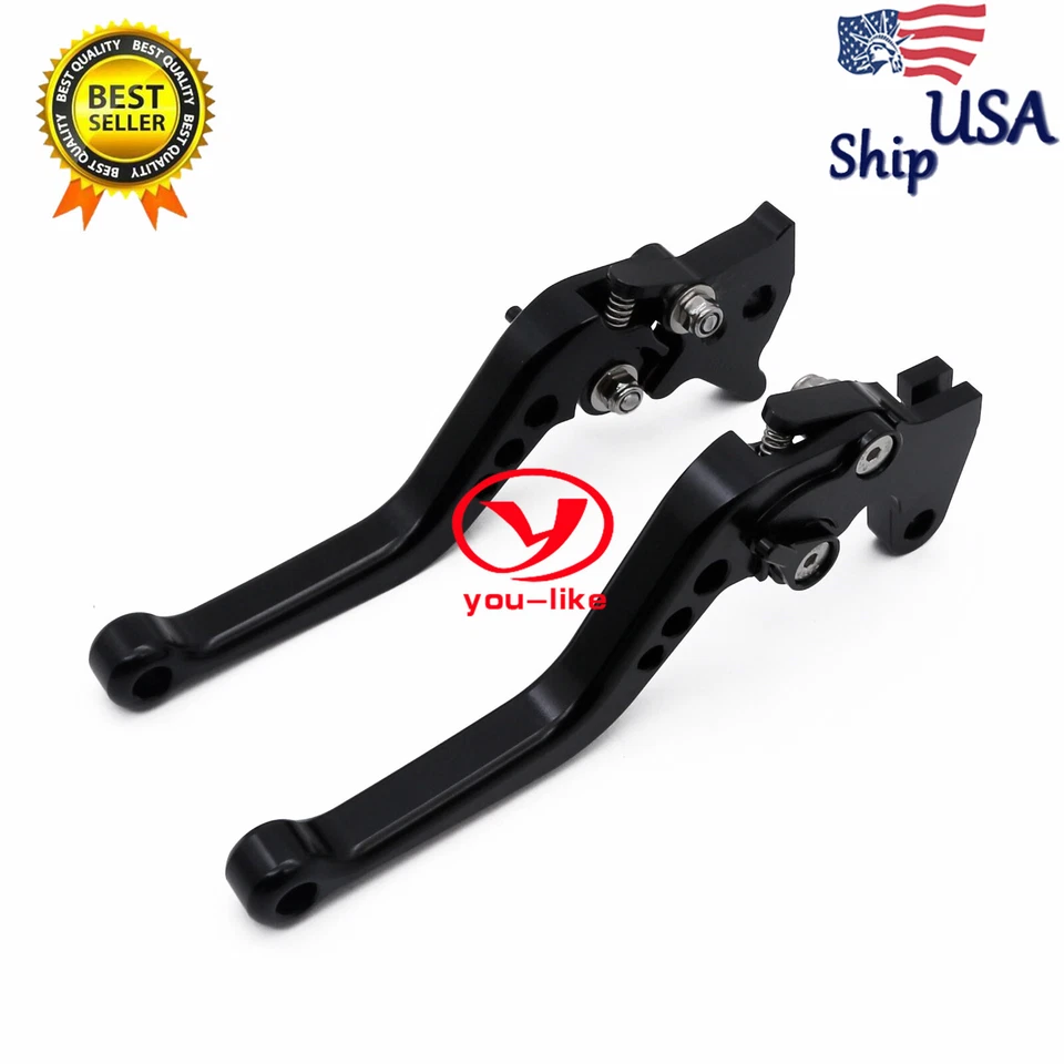 Palanca de embrague de freno corta CNC manual para Yamaha FZ-09 MT-09 MT09 SR 2014-2020 Foto 2 de 4