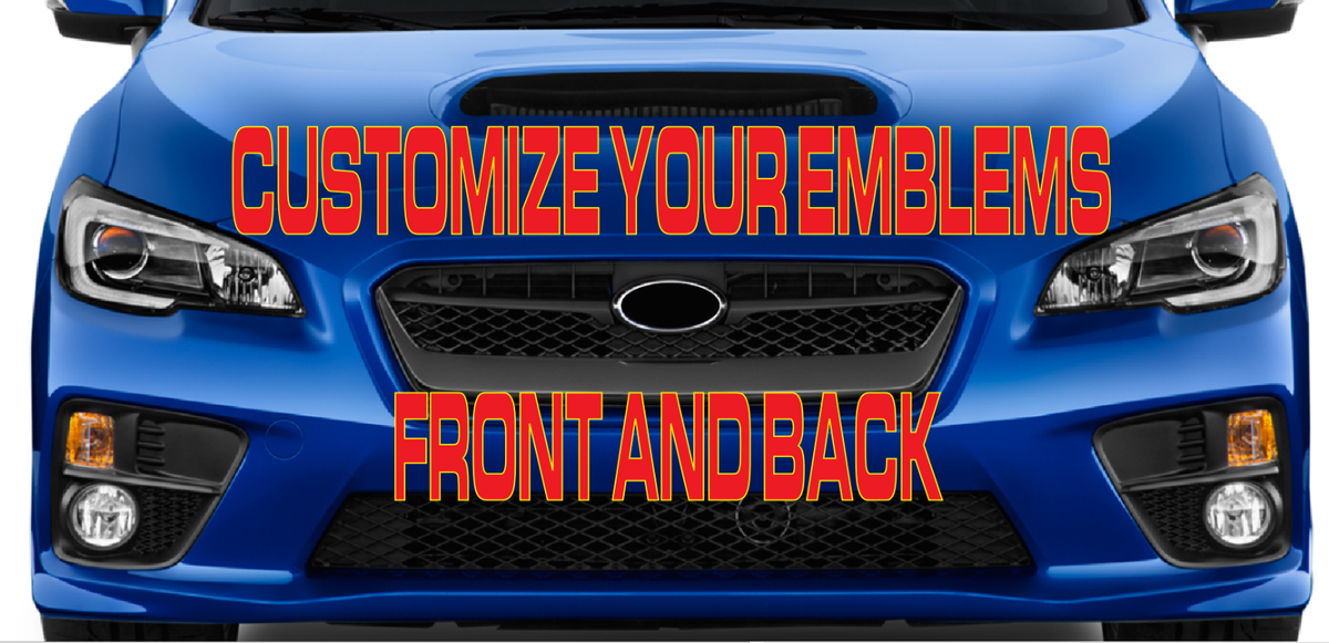 【直筆サイン入り】EBBRO エブロ SUBARU WRX STI 2012 2008 - 2014 CARBON FIBER / GLOSS HATCH Subaru WRX STI Vinyl Emblem