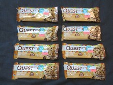  8 Count Lot Of Quest Protein Bar Chocolate Chip Cookie Dough 2.12 Oz Each