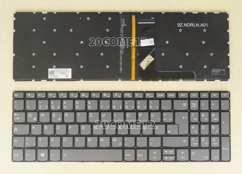 For Lenovo Ideapad 520-15ikb 720-15IKB Keyboard Backlit German Tastatur DE Gray