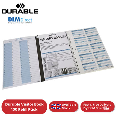 Robustes Besucherbuch 100 Nachfüllpack - 100 perforiert 90 x 60 mm Besucher - 1 bis 5