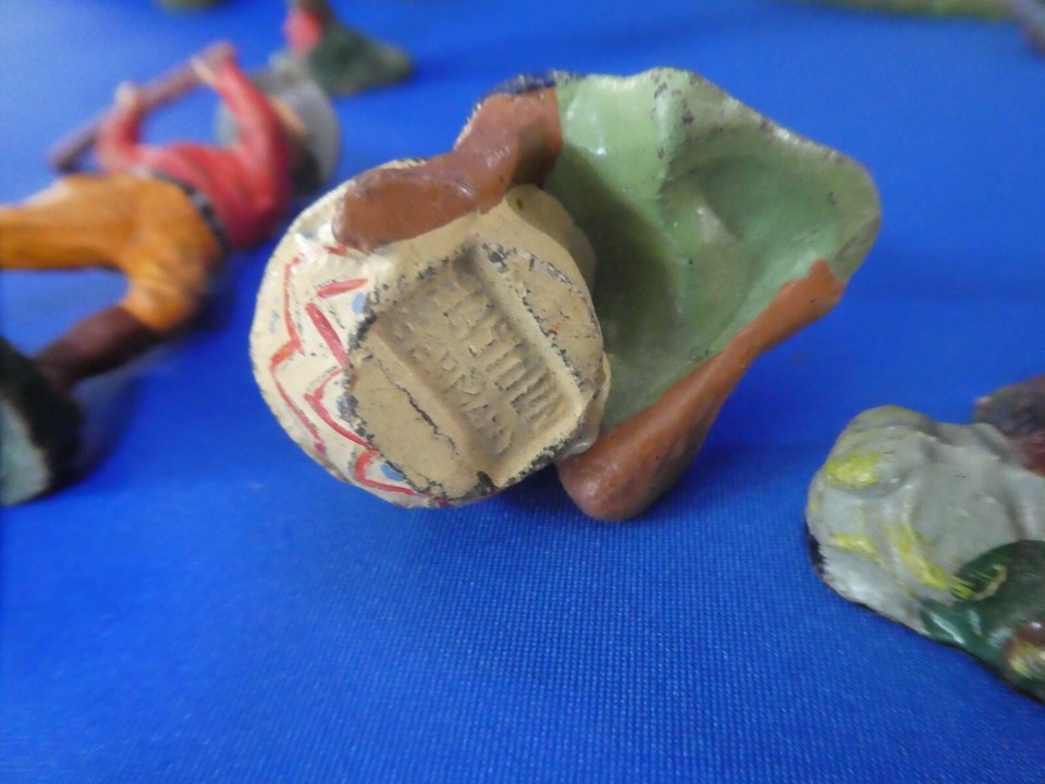 RARE ELASTOLIN INDIAN FIGURES GERMANY LOT of 17 Pcs VINTAGE 1950's eBay