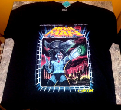 NWT! Mega Man 9  Mens Size L T-Shirt - Capcom Megaman Retro Art Image