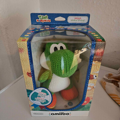 Amiibo Figur Mega Yarn Yoshi Green grün Yoshi s Woolly World Nintendo OVP