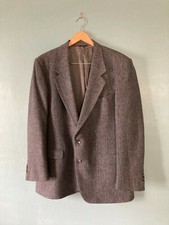 Vintage Daniel Hechter Filenes gray wool 2 button tweed lined sport coat